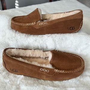 UGG ANSLEY SUEDE SLIPPERS